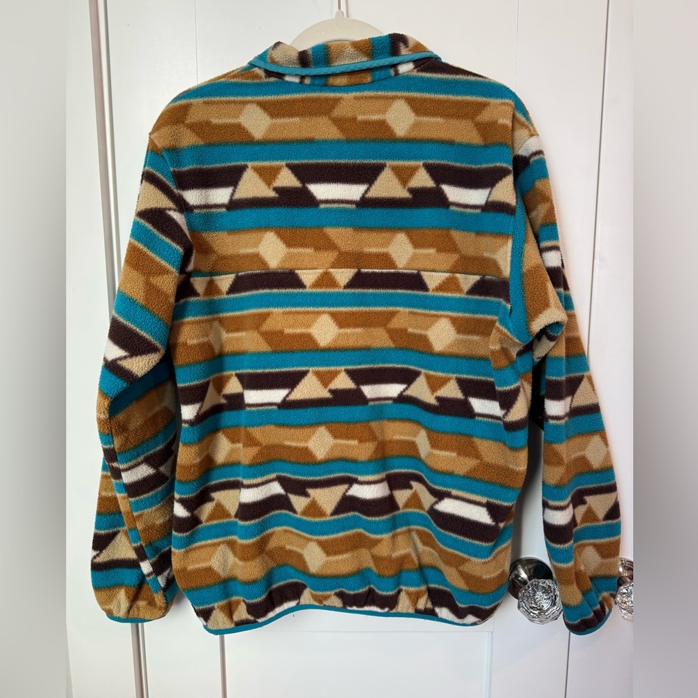Patagonia Women’s Synchilla Geometric Aztec Fleece Snap Pullover size large - Picture 9 of 9